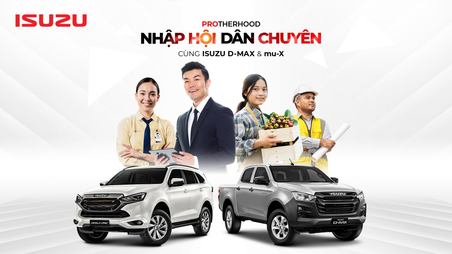 BỘ ĐÔI ISUZU D-MAX & MU-X “NHẬP HỘI DÂN CHUYÊN” CÙNG ISUZU VIỆT NAM